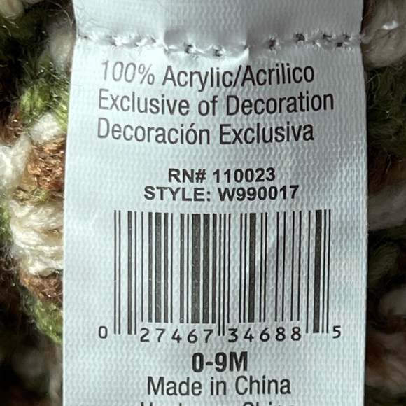 NEW HAND CROCHETED HAT & DIAPER COVER SET - Picture 6 of 6